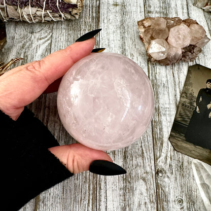 Rose Quartz Crystal Ball / FoxlarkCrystals