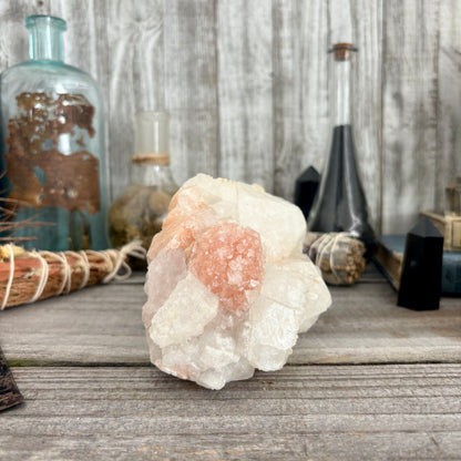 Apophyllite with Stilbite Crystal Cluster / FoxlarkCrystals