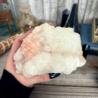 Apophyllite with Stilbite Crystal Cluster / FoxlarkCrystals