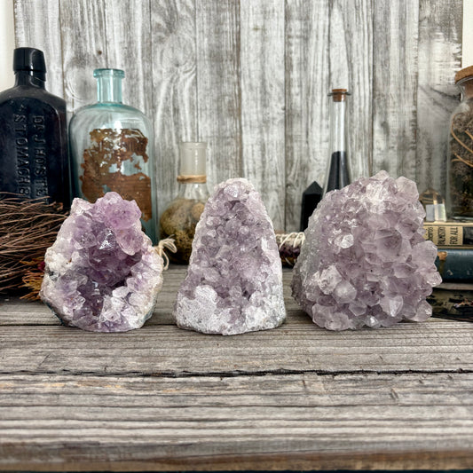 Self Standing Amethyst Geode Crystal Cluster / FoxlarkCrystals