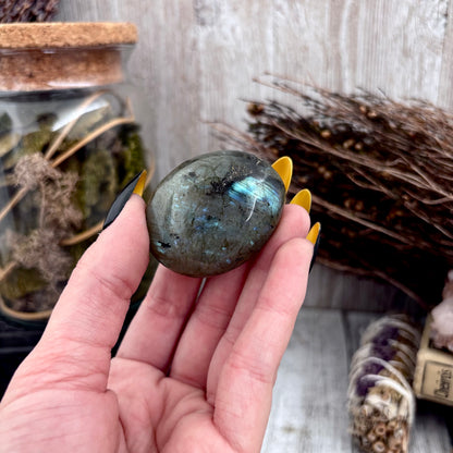 Labradorite Crystal Palm Stone / FoxlarkCrystals