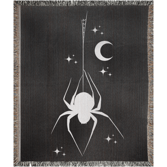 Spider and Moon - Woven Blanket