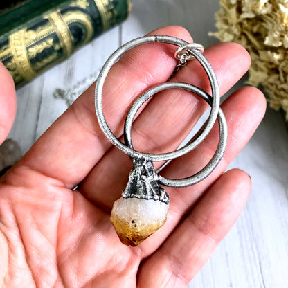 Big Crystal Necklace, Bohemian Jewelry, Crystal Necklaces, Etsy ID: 1006064693, FOXLARK- NECKLACES, Jewelry, Large Raw Crystal, Necklaces, Raw Citrine Jewelry, Raw citrine Necklace, Raw crystal jewelry, raw crystal necklace, raw crystal pendant, Raw Stone