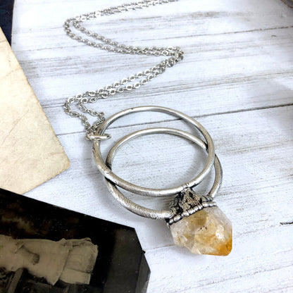 Big Crystal Necklace, Bohemian Jewelry, Crystal Necklaces, Etsy ID: 973587529, FOXLARK- NECKLACES, Jewelry, Large Raw Crystal, Necklaces, Raw Citrine Jewelry, Raw citrine Necklace, Raw crystal jewelry, raw crystal necklace, raw crystal pendant, Raw Stone