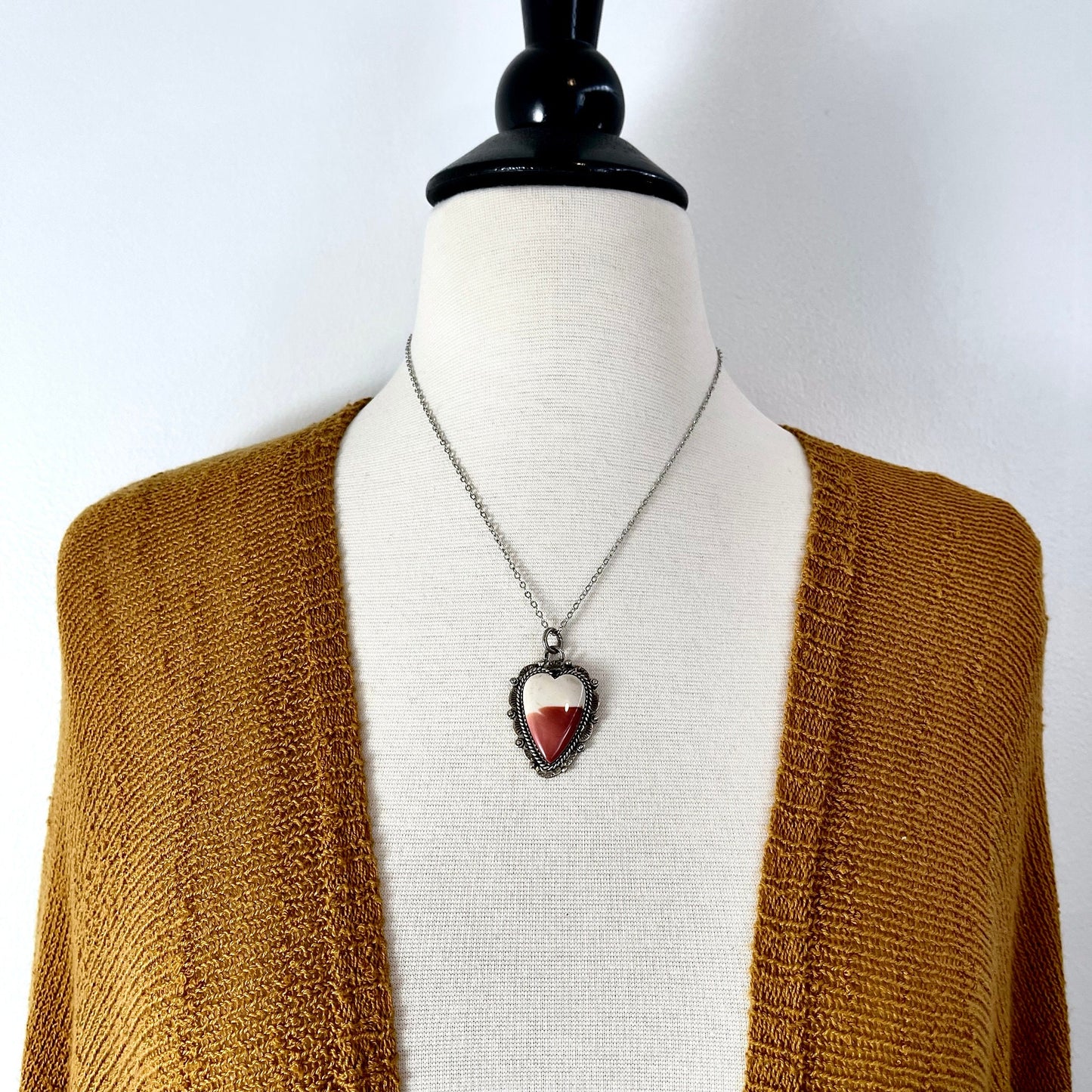 FLASH SALE - Sterling Silver Mookaite Heart by Foxlark