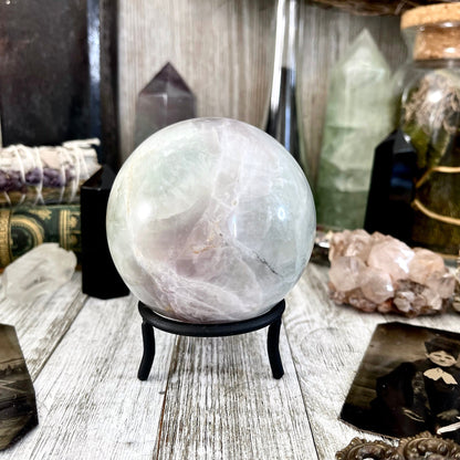 Purple and Green Fluorite Crystal Ball / FoxlarkCrystals