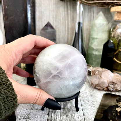 Purple and Green Fluorite Crystal Ball / FoxlarkCrystals