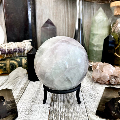 Purple and Green Fluorite Crystal Ball / FoxlarkCrystals