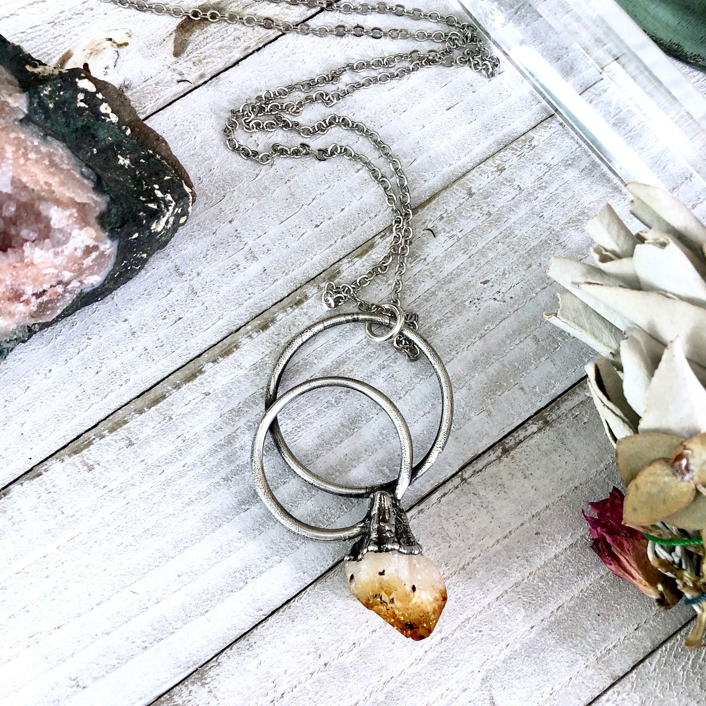 Big Crystal Necklace, Bohemian Jewelry, Crystal Necklaces, Etsy ID: 1006064693, FOXLARK- NECKLACES, Jewelry, Large Raw Crystal, Necklaces, Raw Citrine Jewelry, Raw citrine Necklace, Raw crystal jewelry, raw crystal necklace, raw crystal pendant, Raw Stone