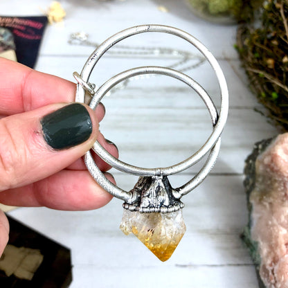 Big Crystal Necklace, Bohemian Jewelry, Crystal Necklaces, Etsy ID: 973587529, FOXLARK- NECKLACES, Jewelry, Large Raw Crystal, Necklaces, Raw Citrine Jewelry, Raw citrine Necklace, Raw crystal jewelry, raw crystal necklace, raw crystal pendant, Raw Stone