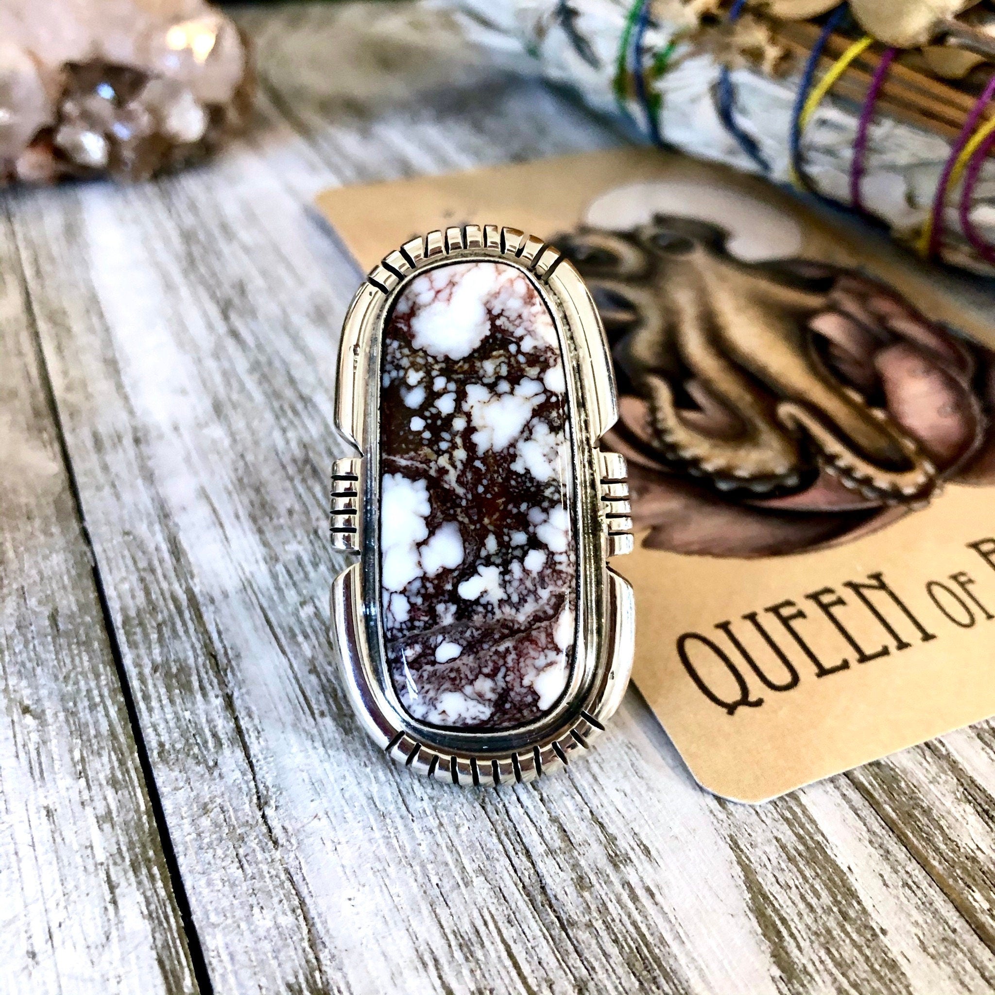 Bohemian ring deals set sterling silver