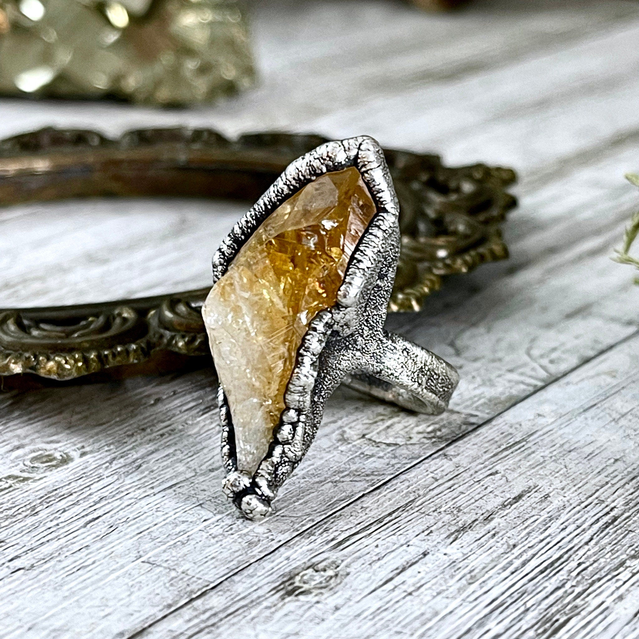 Crystal hot sale point ring