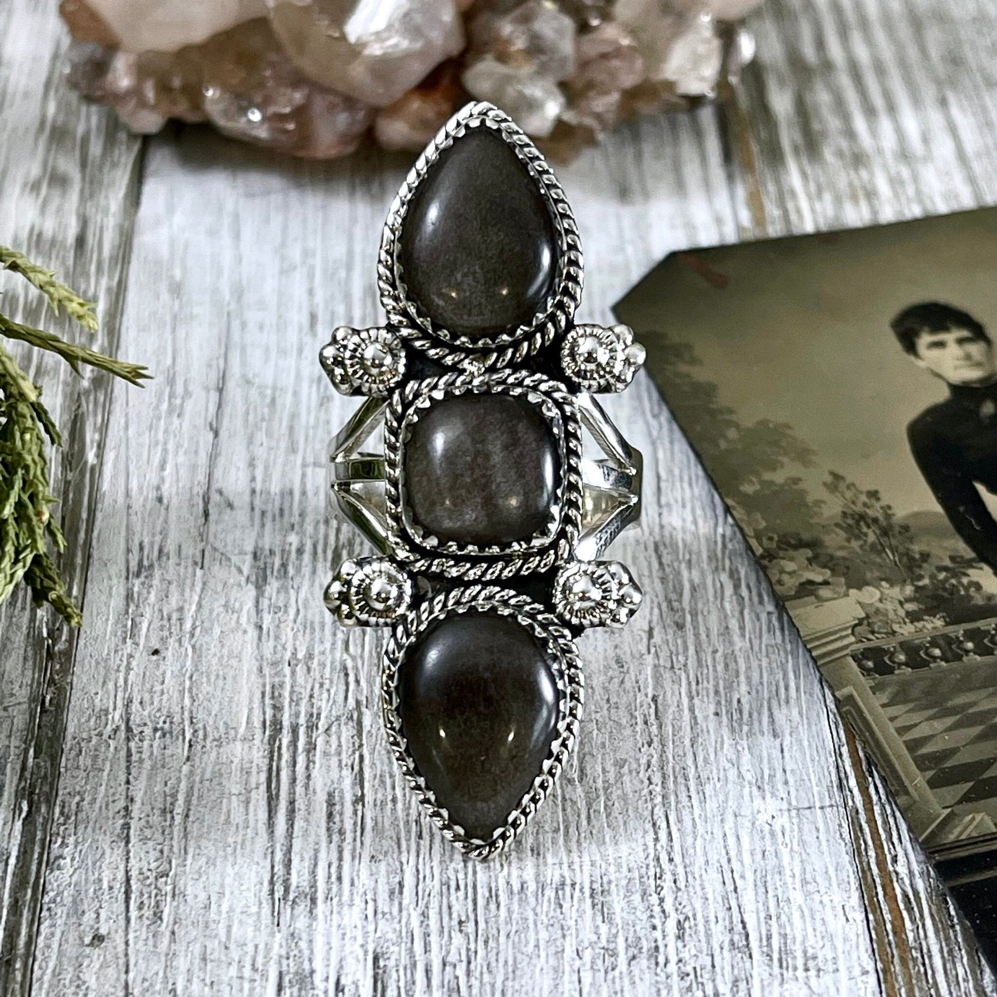 Amazon.com: Multi-Tone Sapphire Diamond Ring Anillos De Bizuteria Bague  Etoile Obsidian Diamante Diamond Jade Ring Rock for Men Women : Clothing,  Shoes & Jewelry