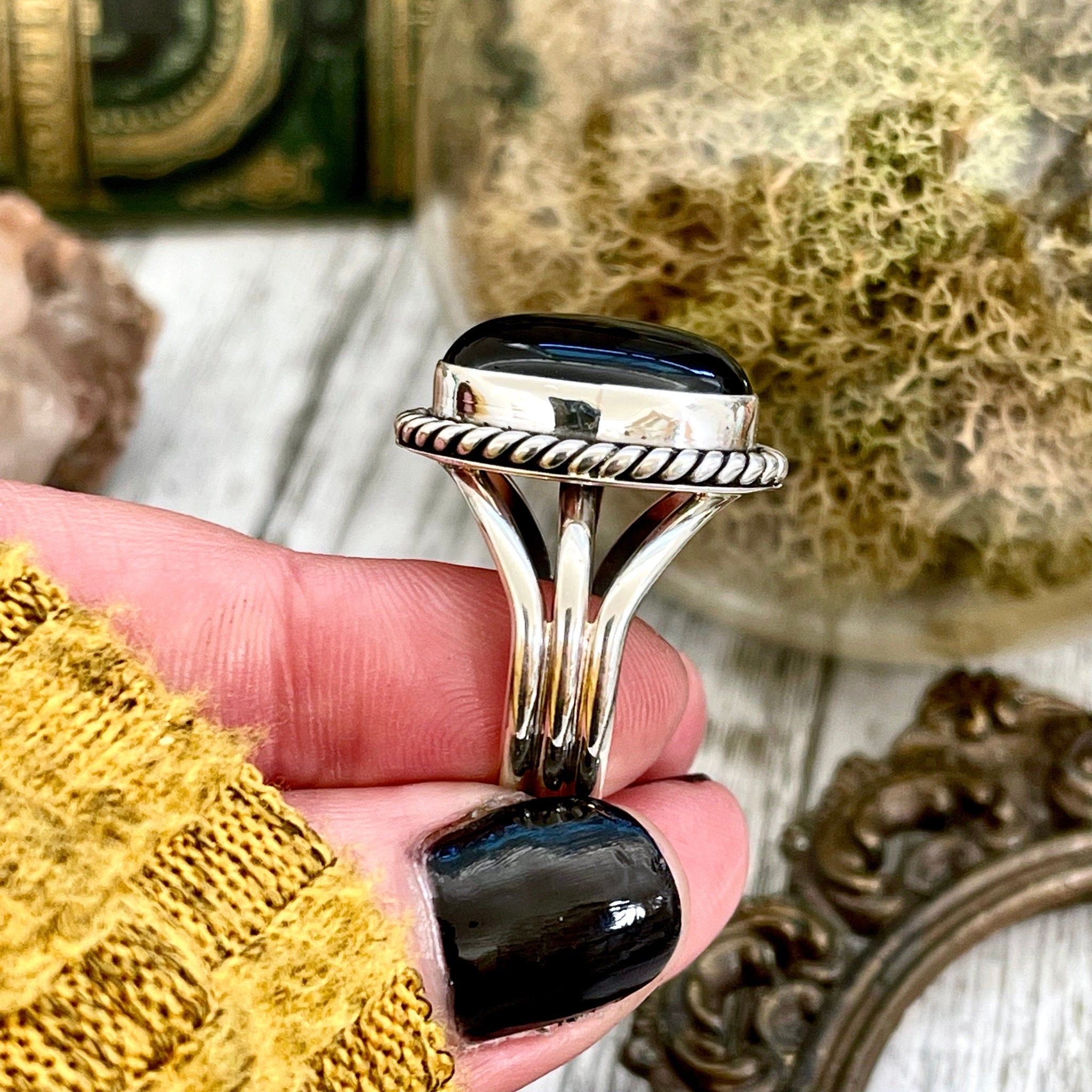 Collectable discount Sterling Silver and Black Onyx Ring Keepsake Case #KEEPSAKE-UV3