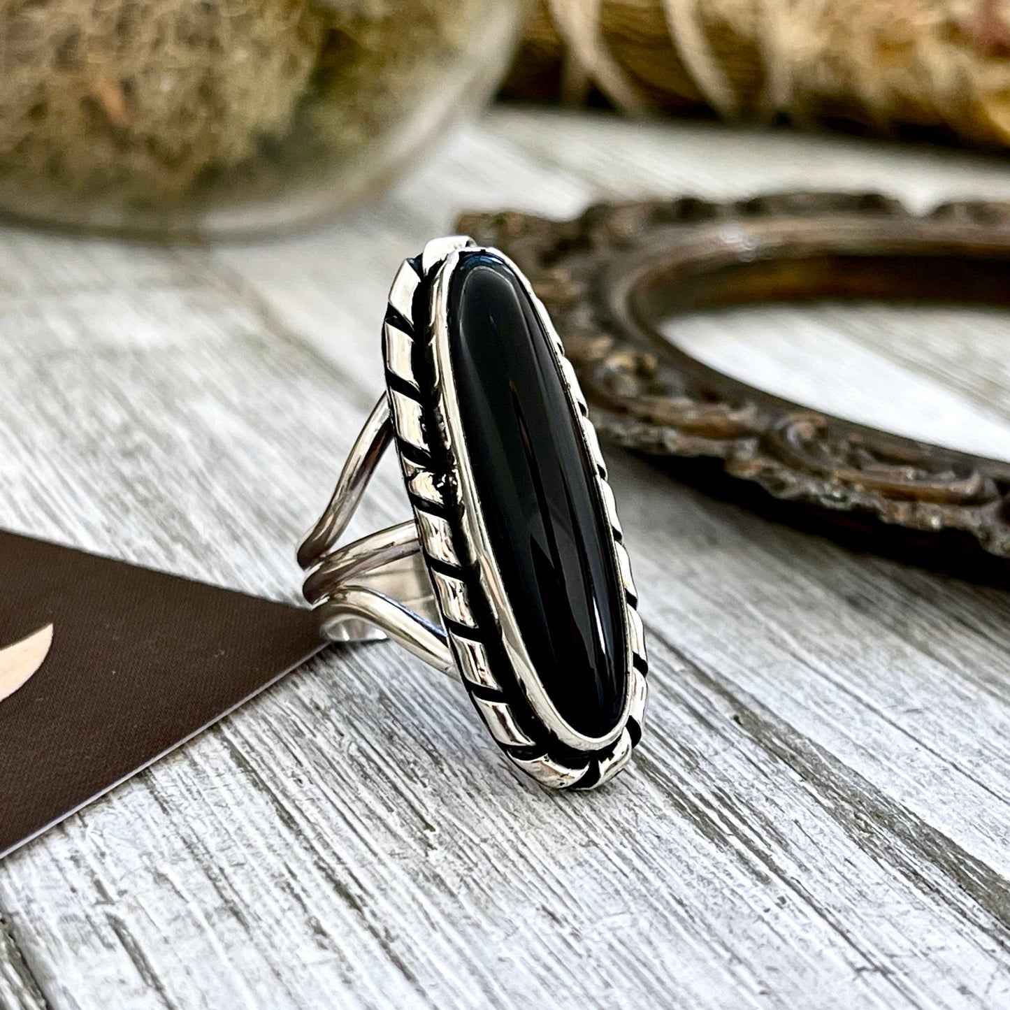 Big Statement Ring, Black Onyx Jewelry, Black Onyx Ring, Bohemian Ring, boho jewelry, boho ring, crystal ring, CURATED- RINGS, Etsy ID: 1339559571, Festival Jewelry, Foxlark Alchemy, gypsy ring, Jewelry, Large Crystal, Rings, Southwestern Jewelry, Stateme