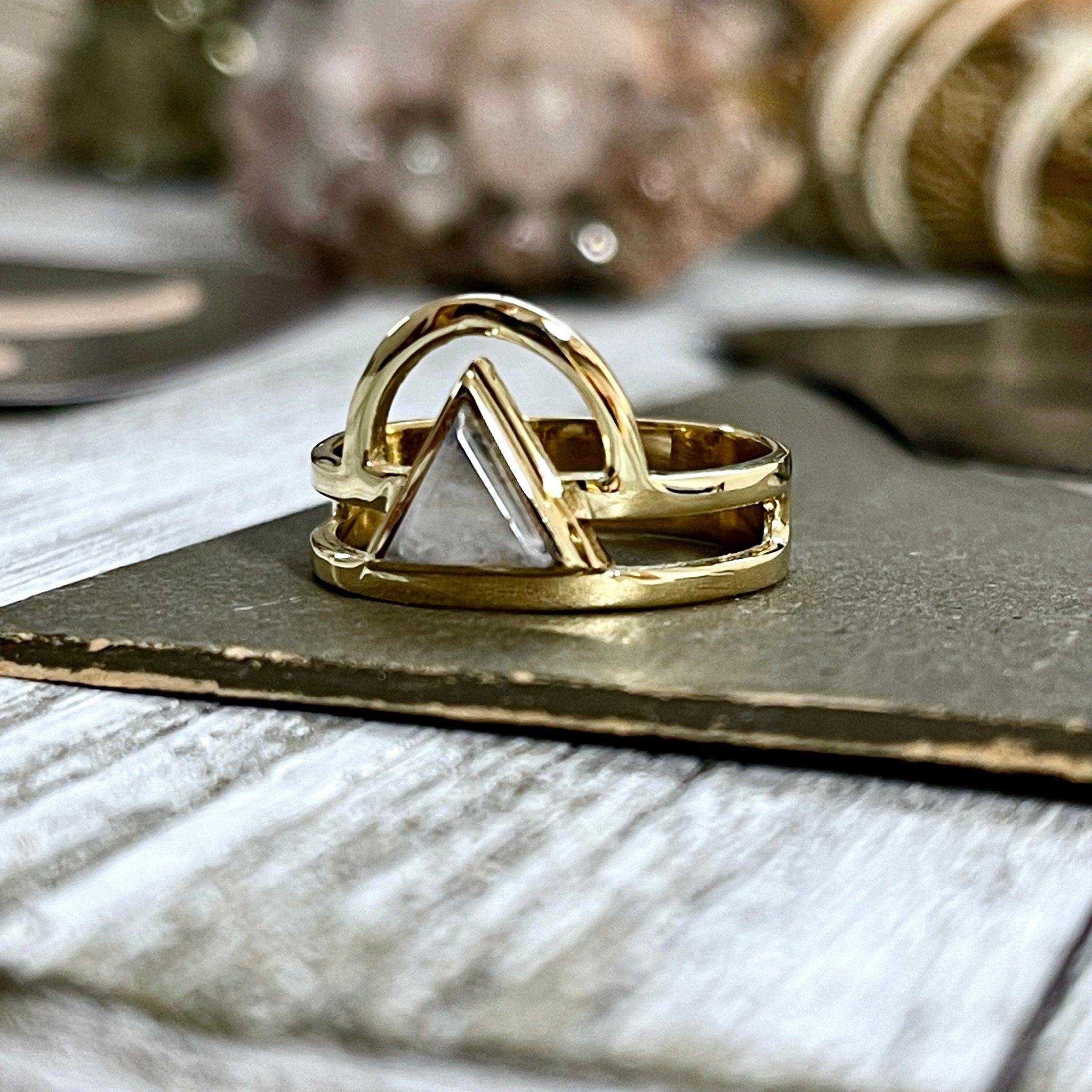 Pyramid on sale collection rings