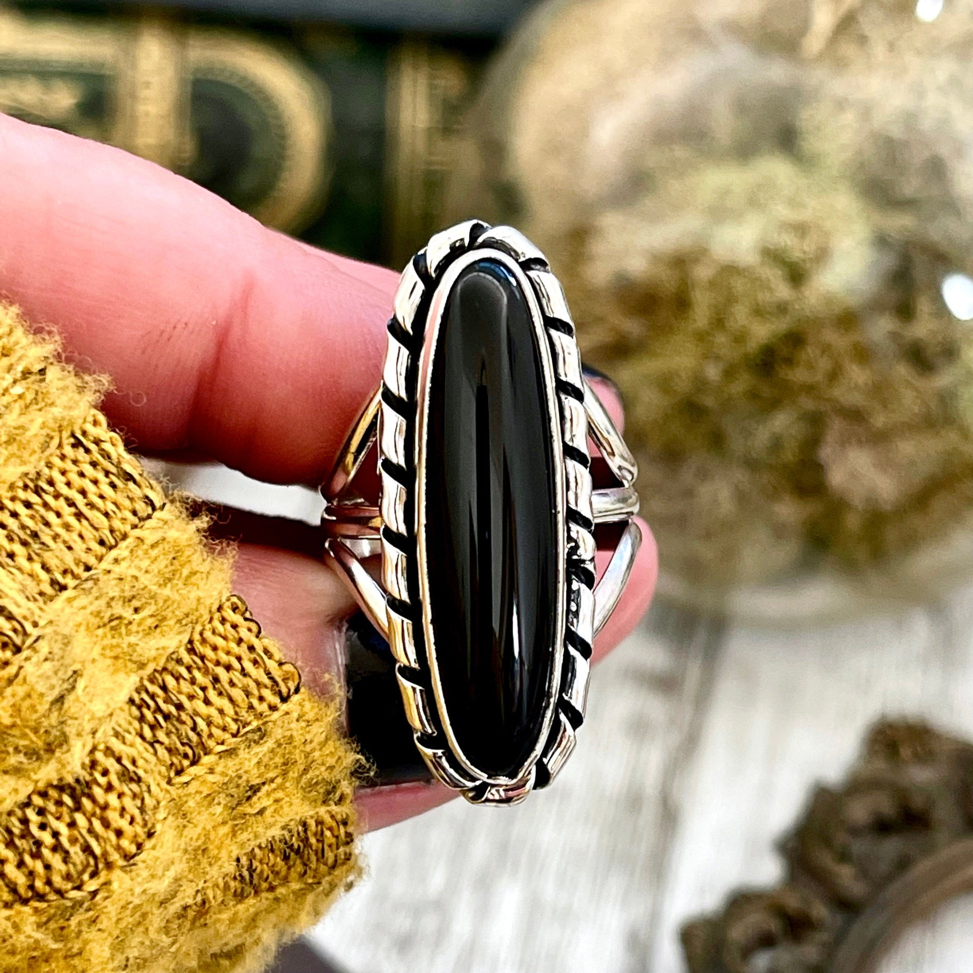 Big Statement Ring, Black Onyx Jewelry, Black Onyx Ring, Bohemian Ring, boho jewelry, boho ring, crystal ring, CURATED- RINGS, Etsy ID: 1339559571, Festival Jewelry, Foxlark Alchemy, gypsy ring, Jewelry, Large Crystal, Rings, Southwestern Jewelry, Stateme