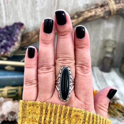 Big Statement Ring, Black Onyx Jewelry, Black Onyx Ring, Bohemian Ring, boho jewelry, boho ring, crystal ring, CURATED- RINGS, Etsy ID: 1339559571, Festival Jewelry, Foxlark Alchemy, gypsy ring, Jewelry, Large Crystal, Rings, Southwestern Jewelry, Stateme