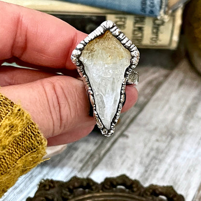 Big Crystal Ring, Big Silver Jewelry, Big Silver Ring, Big Statement Ring, Big Stone Ring, citrine Ring, Etsy ID: 1366843709, Foxlark Alchemy, FOXLARK- RINGS, Jewelry, Large Crystal Ring, Raw Crystal Ring, raw gemstone ring, Raw Quartz Ring, Rings, silver