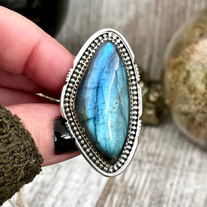 Big Bold Jewelry, Big Crystal Ring, Big Labradorite Ring, Big Statement Ring, Big Stone Ring, Bohemian Ring, Boho Jewelry, Boho Ring, Crystal Ring, Etsy ID: 1389317908, Foxlark Alchemy, FOXLARK- RINGS, Gypsy Ring, Jewelry, Labradorite Jewelry, Rings, Stat