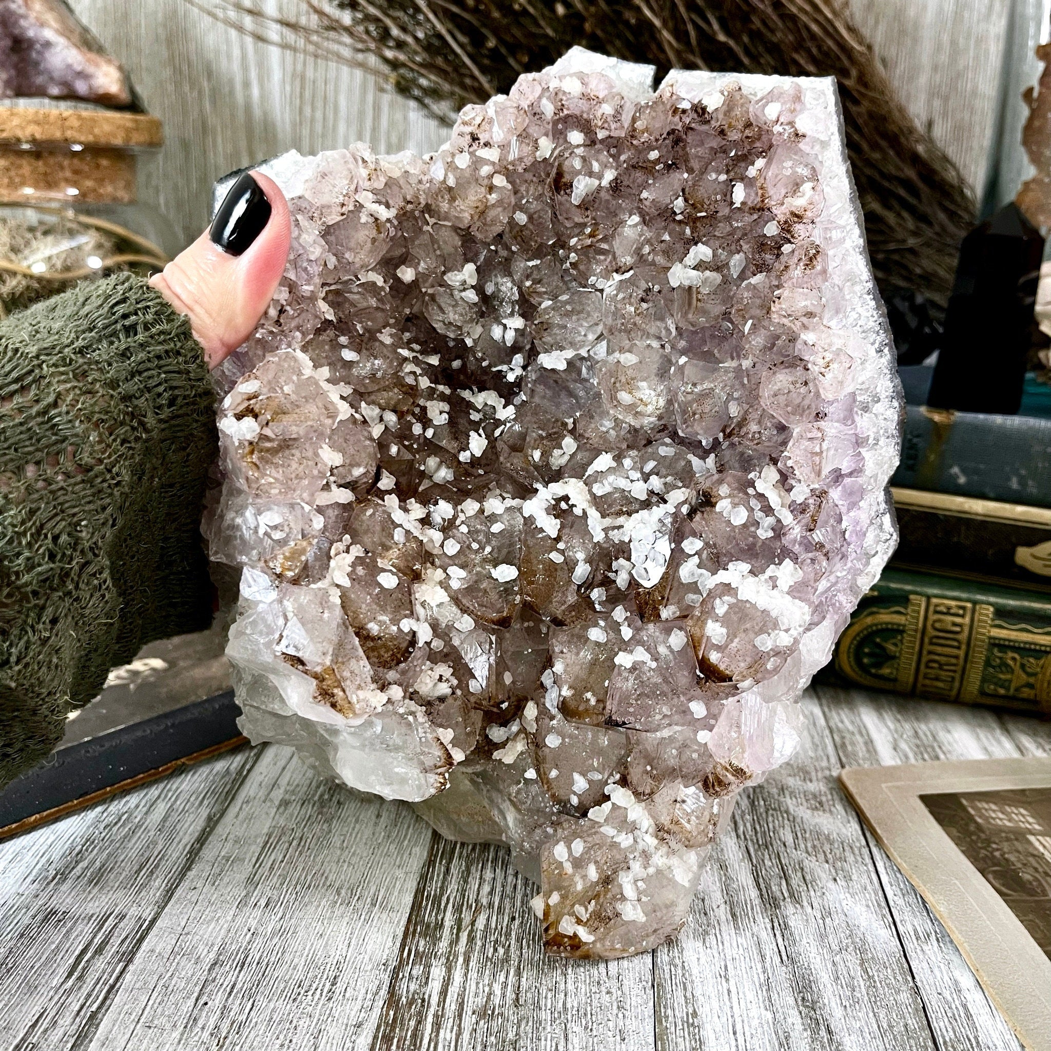 Popular 2” Pink Lavender Amethyst Sphere with druzy crystal natural