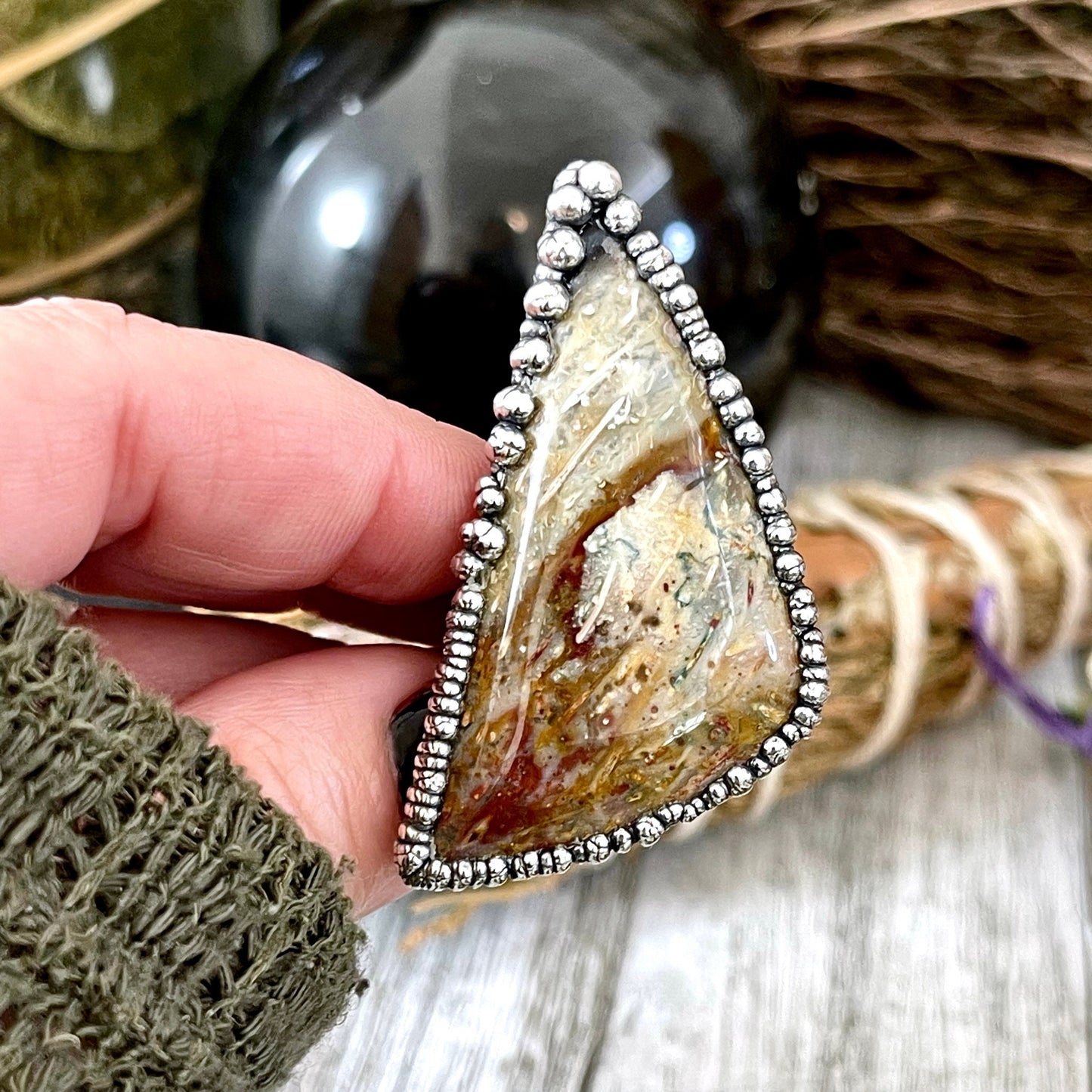 Big Bold Jewelry, Big Crystal Ring, Big Silver Ring, Big Stone Ring, Etsy ID: 1400297634, Fossilized Palm Root, FOXLARK- RINGS, Jewelry, Large Boho Ring, Large Crystal Ring, Large Stone Ring, Natural stone ring, Rings, silver crystal ring, Silver Stone Je