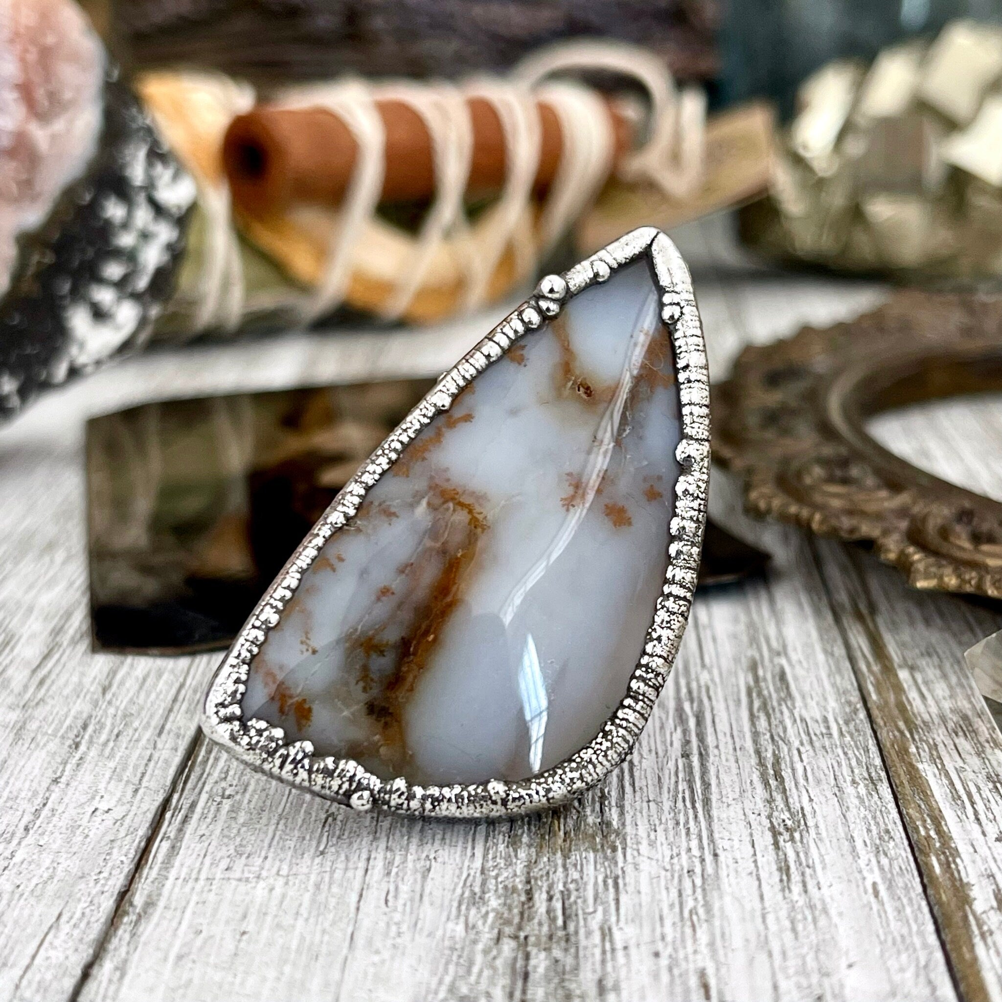 Natural agate best sale jewelry