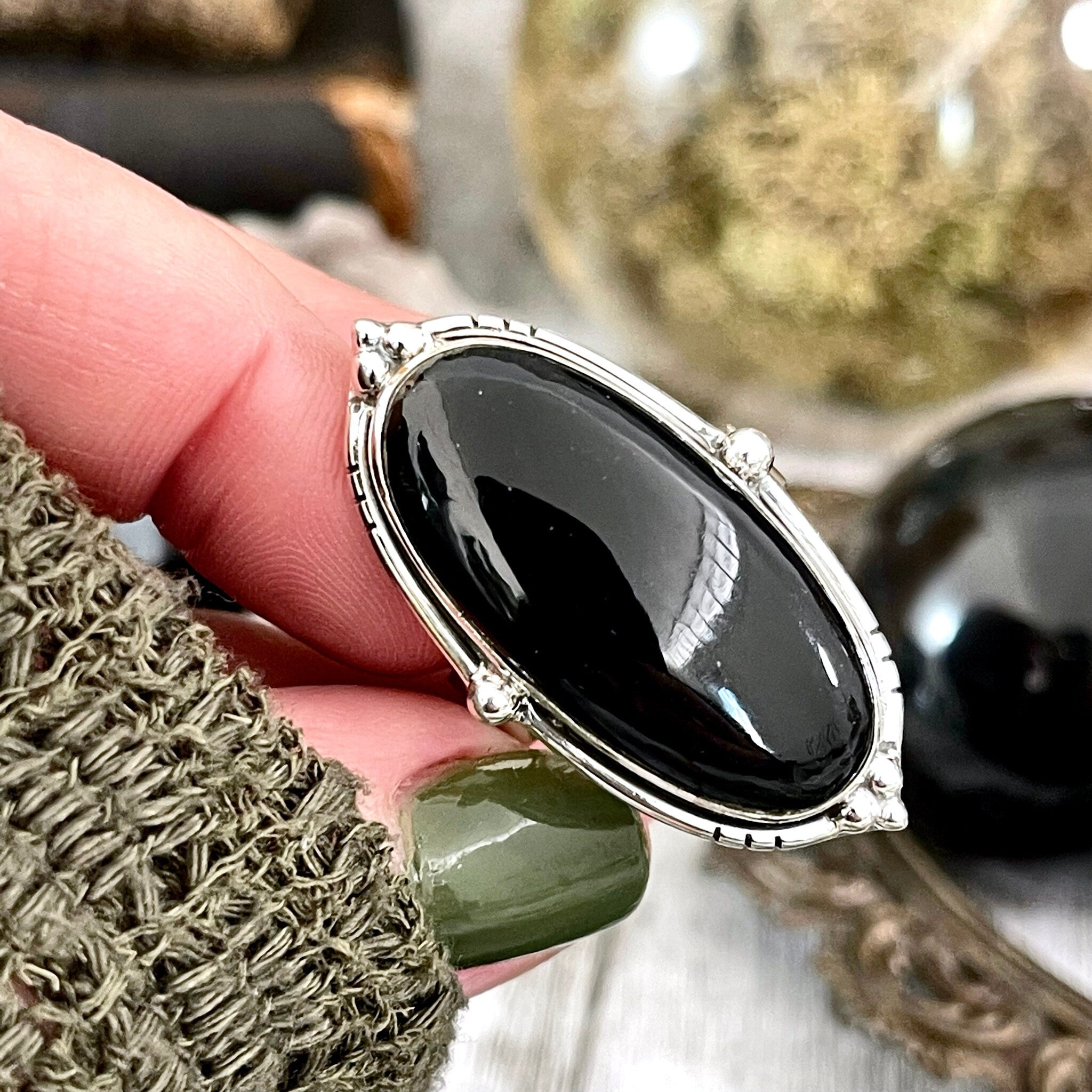Black Onyx Round Silver Ring Simple Black Stone Minimalist Ring Stack  Faceted Black Gemstone Ring Ring for Teen Jewelry Gift for Her - Etsy